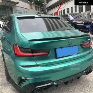 BMW 3シリーズ G20 2019-21 320I 320D ABS 未塗装カラーリアウィンドウルーフ スポイラー カーアクセサリー