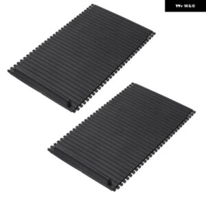 BMW 2個 インナーセンター コンソール ウォーターカップラックローラー ブラインド カバー トリム 51168408026 51168402941 X5 E53