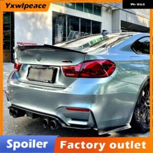 BMW F32 4シリーズ 428I 435I 2ドア 2014-2020 M4 スタイル ABS プラスチック リア トランク リップ スポイラー ウイング カーアクセサリー