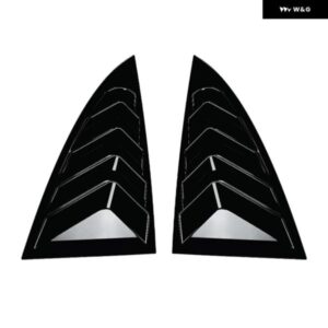 テスラ リア車窓シャッターカバー モデル3 ハイランド 2024 ルーバー サイドベント トリム トライアングルアクセサリー