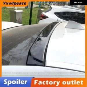 BMW F10 5シリーズ 528I 535I 550I 2011-2017 ABS 黒/カーボンルックリアウィンドウルーフ スポイラー ウイング スタイリング