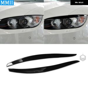 BMW 3シリーズ E92 E93 2006-12 ヘッドライト ランプアイブロウ トリム カバー 装飾アクセサリー ステッカー