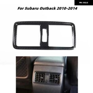 スバル アウトバック 2010 2012 2013 2014 アクセサリー車リアエア アウトレット 装飾 ステッカー ABS カーボン スタイル