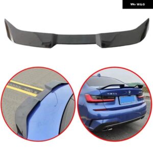 BMW 3シリーズ G20 G28 320I 325I 330I M340I 2019 2023 スポイラー カーボンルック光沢ブラック ABS リア トランク ウイング