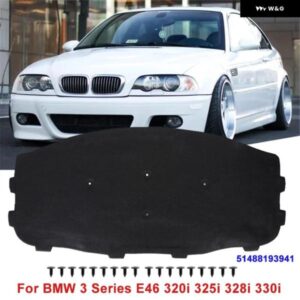 BMW フロント エンジン フード断熱 パッド バックル付き 3シリーズ E46 320I 325I 328I 330I 51488193941