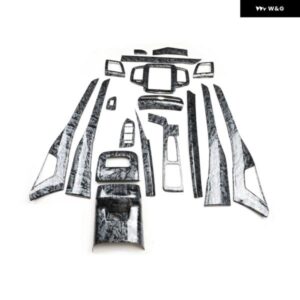 ボルボ XC90 2015 16 17 18 19 20 21 22 23 プラスチック 黒木目調 装飾 アクセサリー インテリア ギア トリム ステッカー