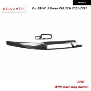 BMW 5シリーズ F10 535I 11-2017 アクセサリー フロントエア アウトレット パネ??ル 車室内 装飾 カーボン風木目調 ステッカー