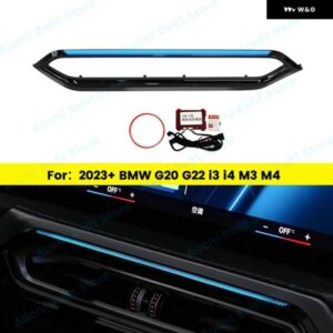 BMW 11色車 LEDベント 2023 + G20 G22 G80 G82 I3 I4 M3 M4 自動センター コンソール エア アウトレット 装飾 ランプ アンビエントライト