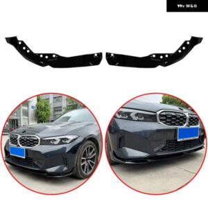 BMW ABS MP スタイル 2ピース フロント バンパー リップスポイラー ブラック ディフューザー ガード 3シリーズ G20 G28 LCI 2023+
