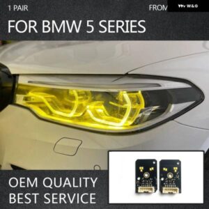 BMW 黄色 DRL デイタイム ライト LED ボード 5シリーズ G30 G31 F90 M5 レモンゴールドランプ ヘッドライト モジュール