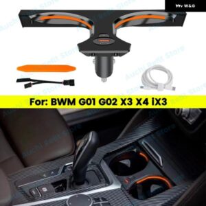 BMW 11色のカップ ホルダー ライト X3 X4 IX3 G01 G02 X3M X4M 水カップランプ 屋内周囲光 装飾 リペアアクセサリー