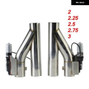 スバル 2 2.25 2.5 2.75 3インチ SS304 Y パイプ カットアウト 1 サイクル 2 電動排気キャットバックダウン パイプ 排気