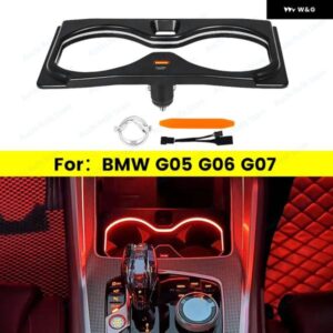 BMW 11色 LED カップ ホルダー フレーム アンビエントライト X5 X6 X7 G05 G06 G07 車内モールディング水カップ 装飾 ランプ部品