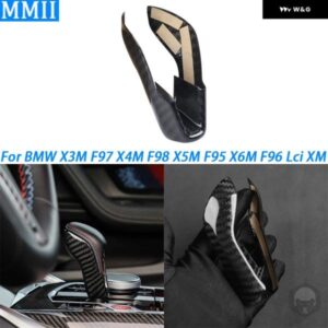 BMW X3M F97 X4M F98 X5M F95 X6M F96 LCI XM 2020-2025 リアルドライ ギア シフト ノブカバー 車内アクセサリー