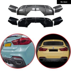 BMW X6 F16 30D 40D 40I 35I 50D 50I M スポーツ 2014-2019 M パフォーマンス スタイル リア バンパー リップ カーボンの外観