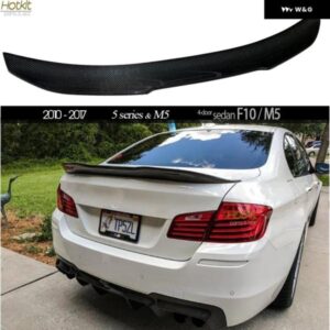 BMW 3*3 ハイキック カーボン リア トランク スポイラー カー ウィング F10 5シリーズ 2010 - 2016 M5 適合