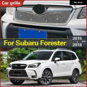 スバル ステンレス フロント バンパー メッシュ グリル 記事 装飾 トリム レーシング グリル フォレスター 2015-2018 ボイス