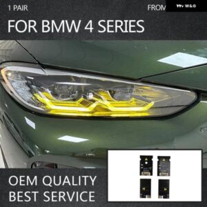 BMW レモンイエロー DRL RGBW マルチカラー LED ボード デイタイム ランニングライト M3 M4 4シリーズ G80 G22 G82 G23 G26 非レーザーライト