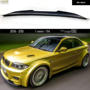 BMW ハイキック カーボンリアリッド トランク スポイラー ブーツ ウィング E82 1シリーズ1Mクーペ専用 完璧にフィット