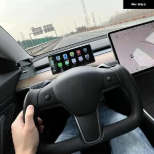 テスラ ヨーク ステアリング ホイールステアリング モデル3 2017-2023 モデルY ステアリング レーシング カスタム スタイリング 加熱