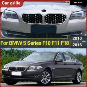 BMW 5シリーズ F10 F11 F18 520I 523I 528I 520D 530D 10-16 ダイヤモンドキドニー グリル フロント バンパー レーシングスポーツ グリル