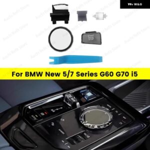 BMW 4個セット 人工クリスタルガラスパドル ボタン ノブ G60 G61 G70 5/7シリーズ M5 G90 IX I20 マルチメディア ボタン 2024+