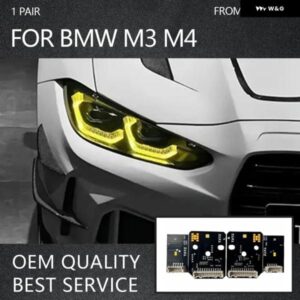 BMW M3 M4 CSL 4シリーズ DRL LEDボード G80 G22 G82 G23 G26 デイタイム ランニングライト レモンイエロー 赤信号灯