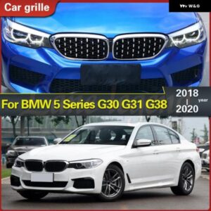 BMW 5シリーズ G30 G31 G38 520I 530I 540I 2018 2019 2個カーレース グリル メテオダイヤモンドスター スタイル フロントキドニー グリル バンパー