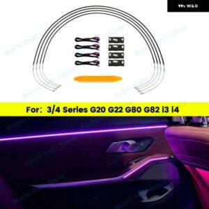 BMW 11色 LED ドア アンビエントライト G20 G21 G22 G26 G80 G82 M3 M4 2/3/4シリーズ 室内 装飾 自動 装飾 ランプリペア