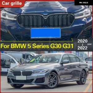 BMW ピアノブラック フロント バンパー KINDEY ウォーク 5シリーズ フェイスリフト G30 セダン G31 ワゴン F90 M5 2020 - 2022 レーシングウォーク
