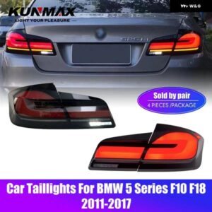 BMW LED テールライト 5シリーズ F10 F18 2011-2017 流れる水フリッカーテールランプフォグプラグアンドプレイカー テールライト