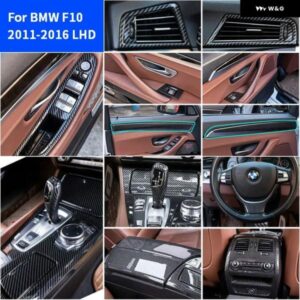 BMW 5シリーズ F10 523LI 520LI 525LI 2011-2016 アクセサリー カーボン インテリア 装飾 ギアエア アウトレット ハンドル ABS ステッカー