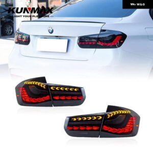 BMW テールライト 以降のペア F30 2013-18 LED ブレーキ流れる水フリッカープラグアンドプレイテールランプ リバースライト テール