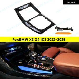 BMW 11色クリスタルセンター コンソール サドルライト X3 X4 IX3 G01 G02 2022-2025 車 LED 装飾 ランプ 周囲光