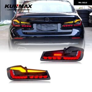 BMW テールライト 以降のペア G30 G38 2010-2019 LED ブレーキ流れる水フリッカープラグアンドプレイテールランプフォグ テールライト