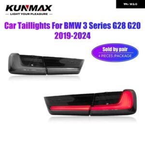 BMW LED テールライト を見る 3シリーズ G28 G20 2019-2024 流れる水フリッカープラグアンドプレイリバースフォグ DRL テールランプ