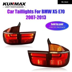 BMW 2個 テールライト 現 X5 E70 2007-2013 ウィンカーランプ DRL ブレーキリバースプラグアンドプレイリア LED テールランプ