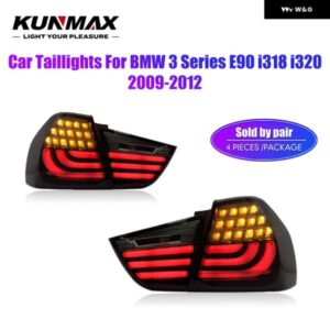 BMW LED テールライト 3シリーズ E90 I318 I320 2005-2012 流れる水フリッカーテールランププラグアンドプレイ テールライト
