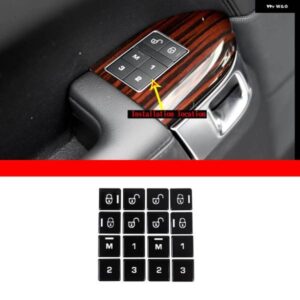 ランドローバー レンジヴォーグ L405 2013-2017 カーシート メモリボタン パッチカバー ステッカー カー合金