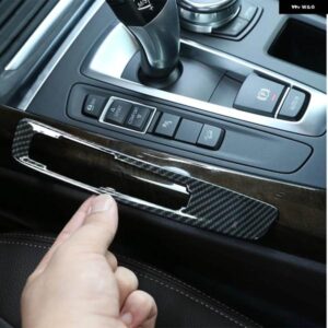 BMW X5 F15 X6 F16 2014-2018 ABS カーボンスタイルカーセンターコンソール モードボタン フレームカバー トリムカー LHD RHD