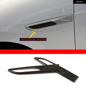 ジャガー F-PACE/XFL 2021 スタイリング ABS カーボン車体サイドフェンダーエアベントアウトカバー トリムオート 2個