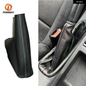 BMW ハンド ブレーキ ゲート ルブーツ カバー トリム PU レザーブラックオート インテリア E46 36281