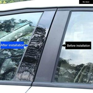 BMW 窓ドアトリムカバー ステッカー ピラー ポスト 5シリーズ G30 G31 2017-2023 F10 F11 F07 2010-2016 E60 4 ドアセダン-2003-2010