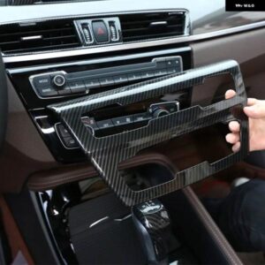 BMW X1 F48 X2 F47 2016-21 ABS カーコンソール エアコン音量ボタン CD パネル 装飾 フレームカバー インテリア