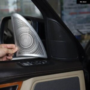 ランドローバー レンジローバースポーツ 2010-2013 ステンレスドアツイーターオーディオ スピーカー カバー 飾る ステッカー カー