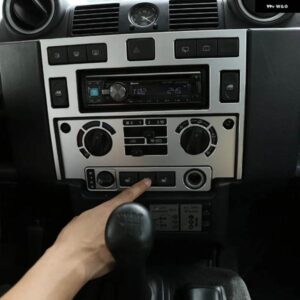 ランドローバー 合金 ディフェンダー 110 2008-18 コンソール 空調制御パネル 装飾 ステッカー カー