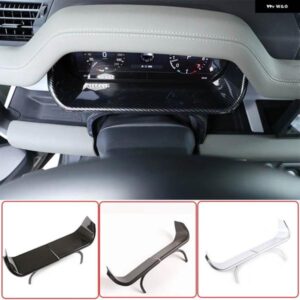 ランドローバー LHD 2個 ディフェンダー 110 130 2020-2024 ABS カーボンダッシュボード ディスプレイ 装飾 フレームカー