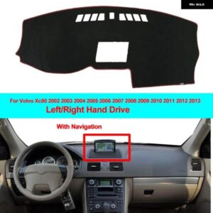 ボルボ 2 層インナーダッシュボード カバー クッション サンシェード ダッシュボード パッド ケープ XC90 2002 - 2011 2012 2013