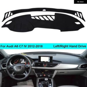 アウディ A6 C7 IV 2012-2018 LHD RHD 2 層ダッシュボード カバー ケープラグ シェード パッド 2014-17