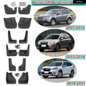 スバル 車マッドフラップ フォレスター 2007-2012 SH 2013-2018 SJ 2019-21 SK マッドガード フェンダースプラ